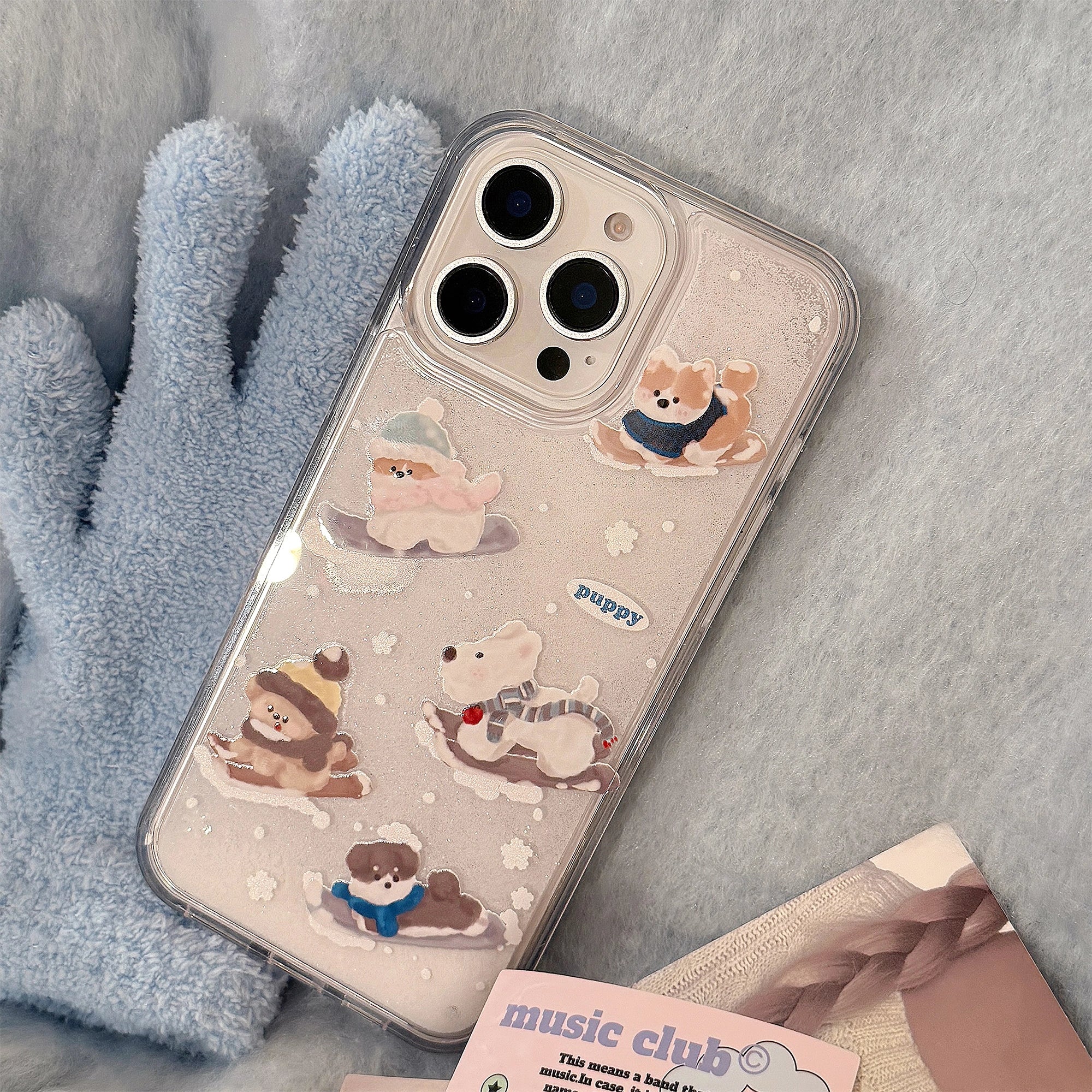 Skiing Pup - iPhone Case